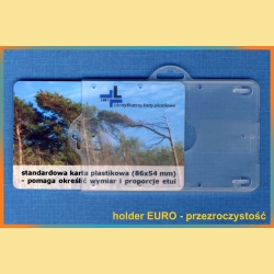 holder euro - przezroczystość